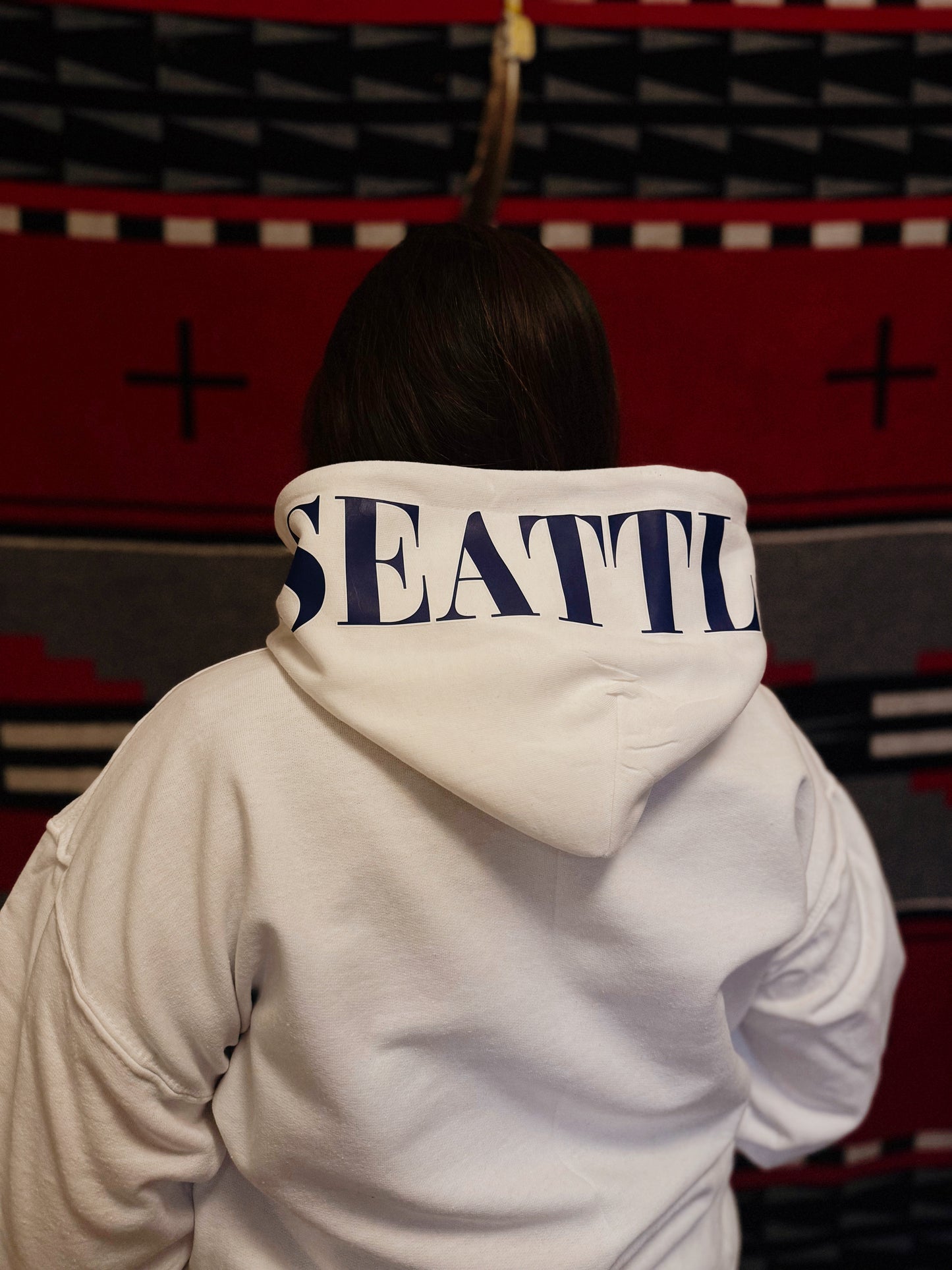 "Coast Salish Seahawk" Sweater